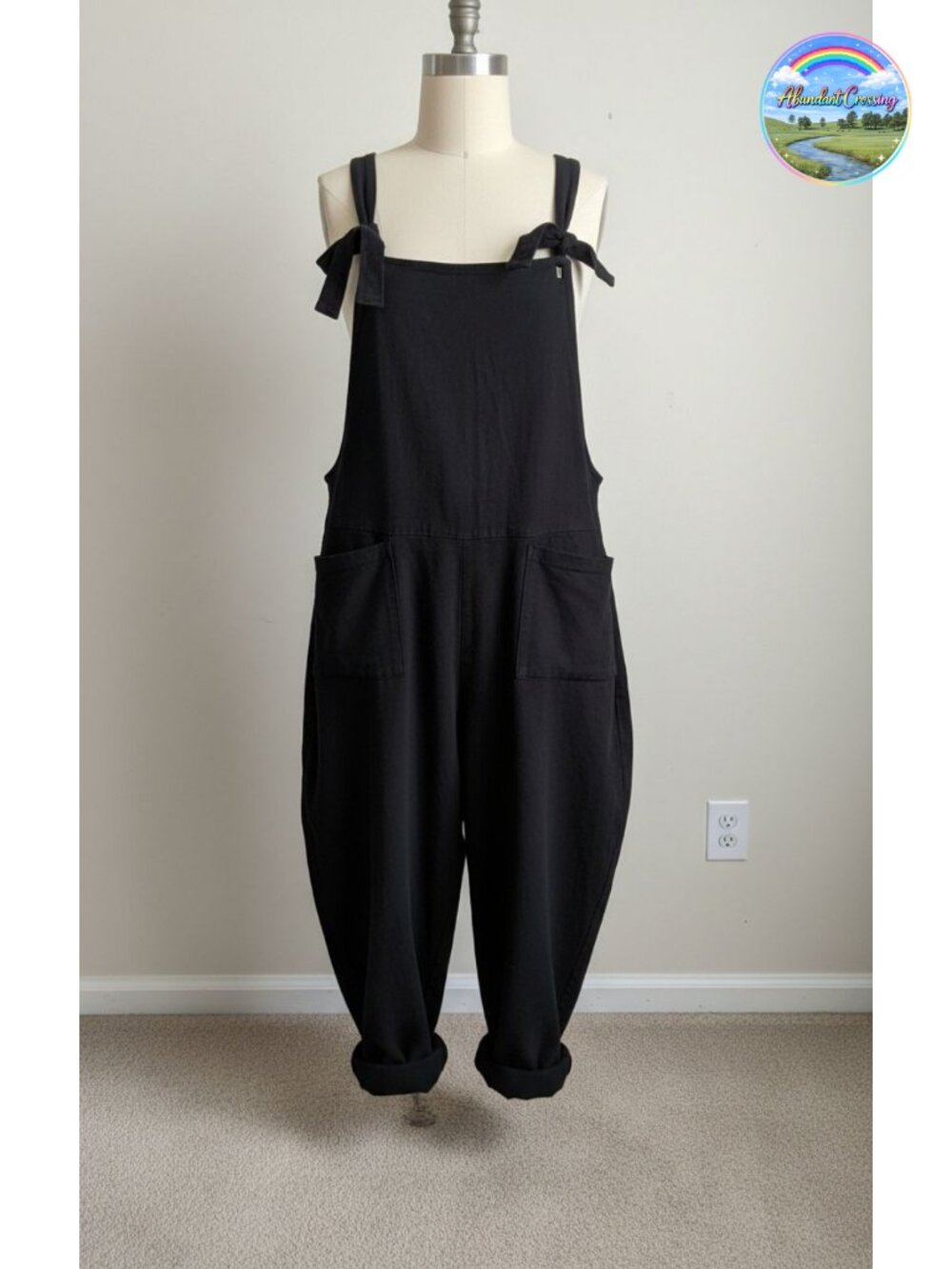 Women's Wide Leg Linen Overalls Loose Jumpsuit Romper with Pockets